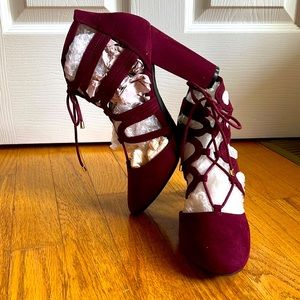 Christian Siriano Lace-up Heels